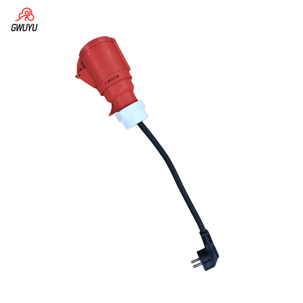 Ev Charger Adapter - GWUYU EV-Ladestecker auf CEE Red Power