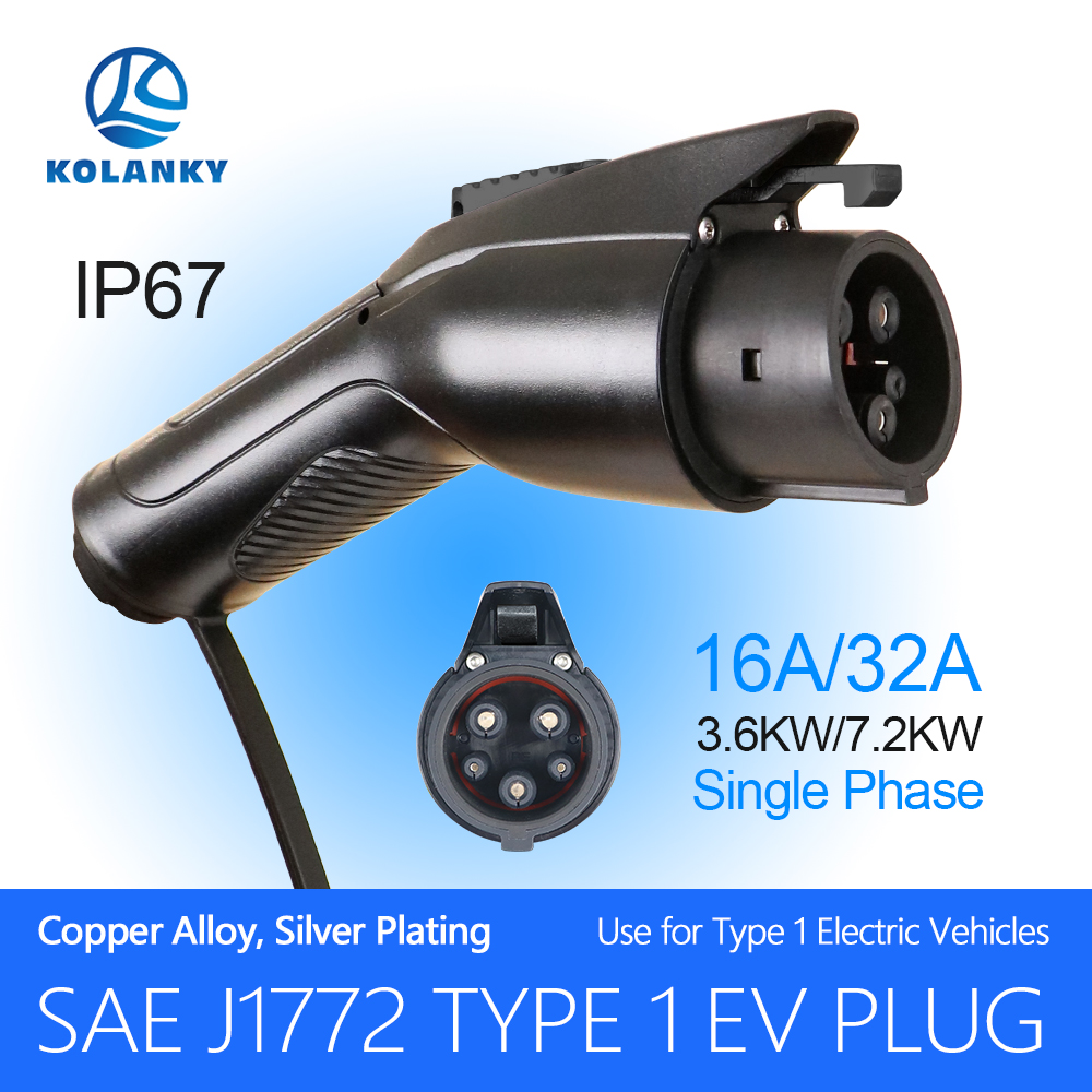 Ev Charger Adapter - Kolanky Ev Ladegerät-Stecker-Adapter Typ 1 EVSE
