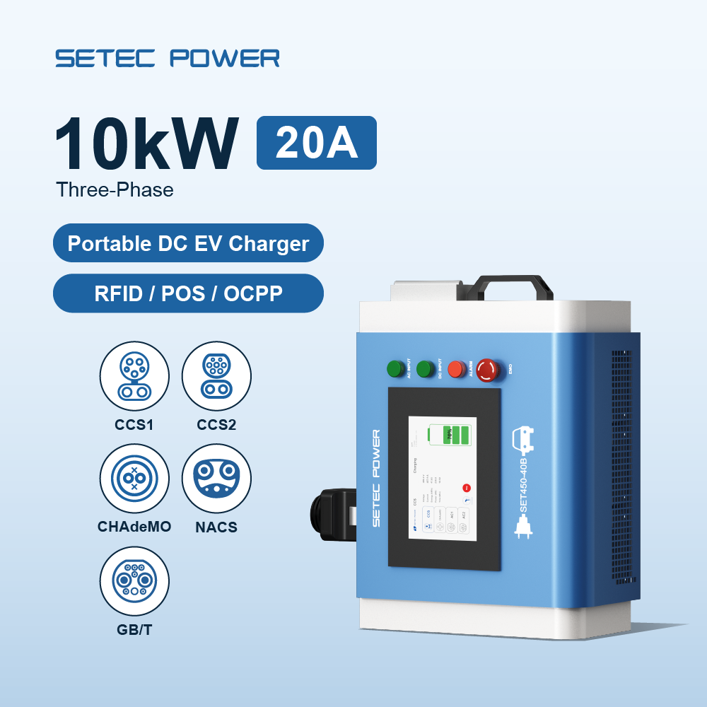Portable Ev Charger - Tragbare 10kW Hochgeschwindigkeits-DC-EV-Ladestation für Elektrofahrzeuge