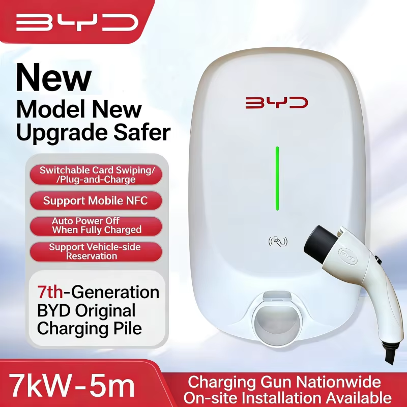 Home Ev Charger - 7KW Wandmontierte AC-EV-Ladestation GB/T-Standard Heim-Wallbox Elektrofahrzeug-Ladegerät