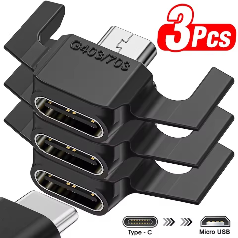 Type 2 Charger - Micro-USB-auf-USB-C-Ladeadapter für Logitech G703/G403 und Logitech