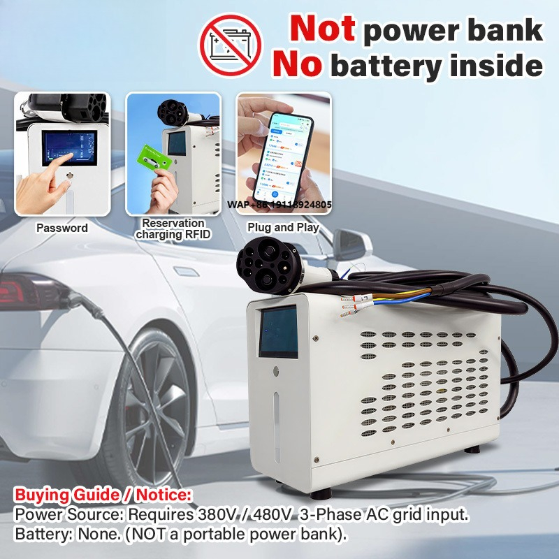 Ev Charger - Herstellergroßhandel 480V 3-Phasen-Eingang CCS2 7kW EV-Ladestation