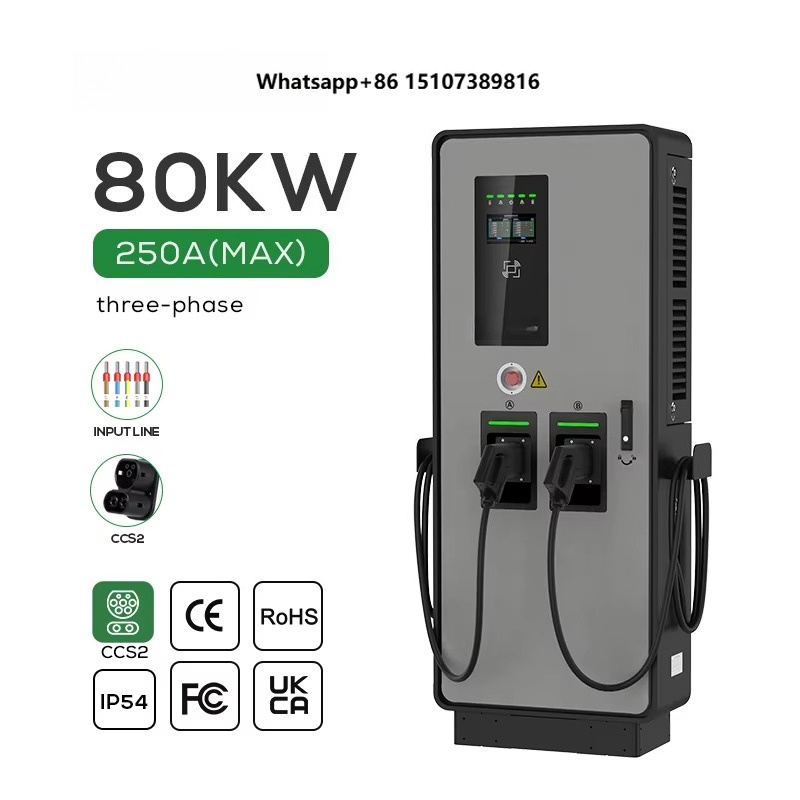 Ev Charging Pile - Duale DC-EV-Ladestation 40kW 80kW CCS2 DC-EV-Ladestation