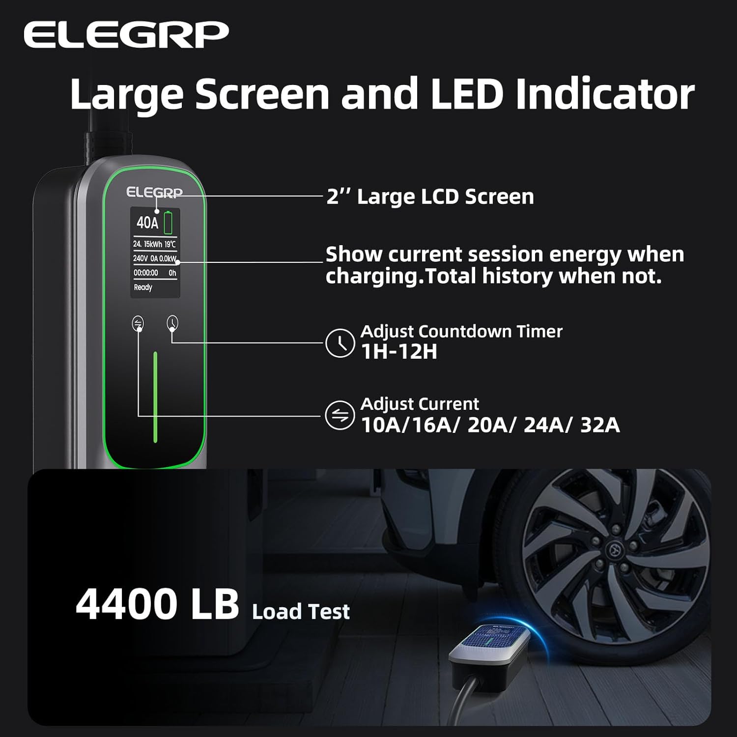 ELEGRP 32 Amp tragbares Ladege – Portable Ev Charger Bewertung und Preis