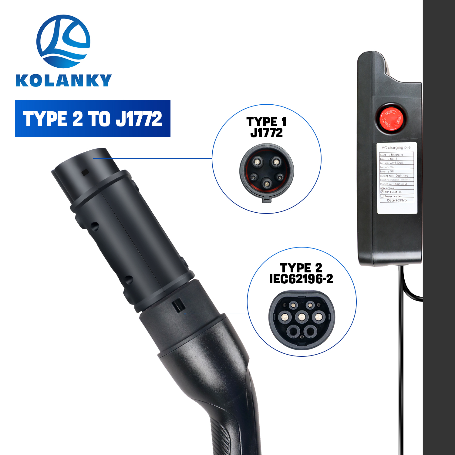 GOODCELL IEC 62196 Typ 2 zu Ty – Ev Charger Adapter Bewertung und Preis