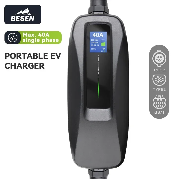 BESEN 8,8kW Tragbares Typ-1-EV – Portable Ev Charger Bewertung und Preis