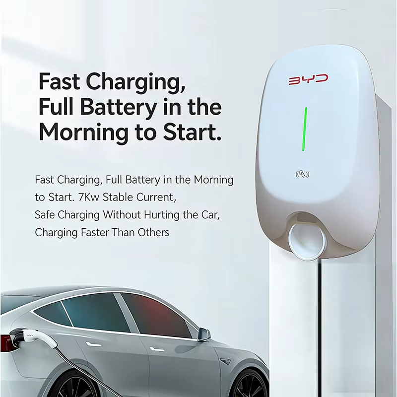 7KW Wandmontierte AC-EV-Ladest – Home Ev Charger Bewertung und Preis