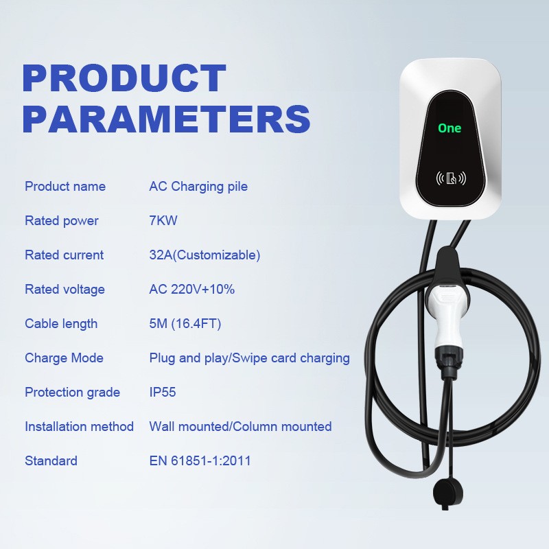 Europäischer Standard 7kW Typ  – Ev Charger Bewertung und Preis