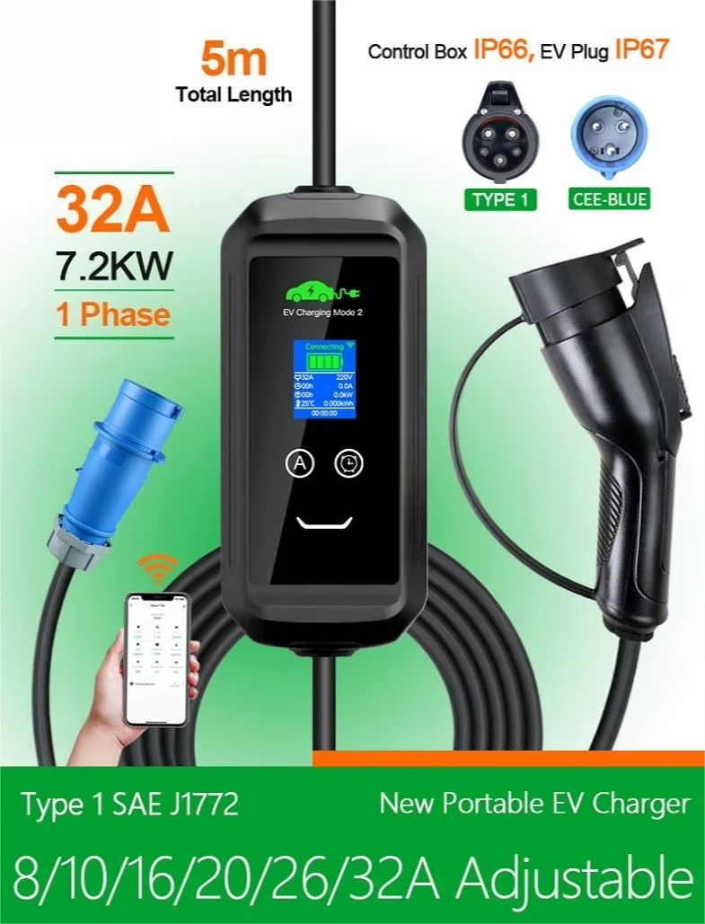 Maßgefertigter USA AC Tragbare – Ev Charger Bewertung und Preis