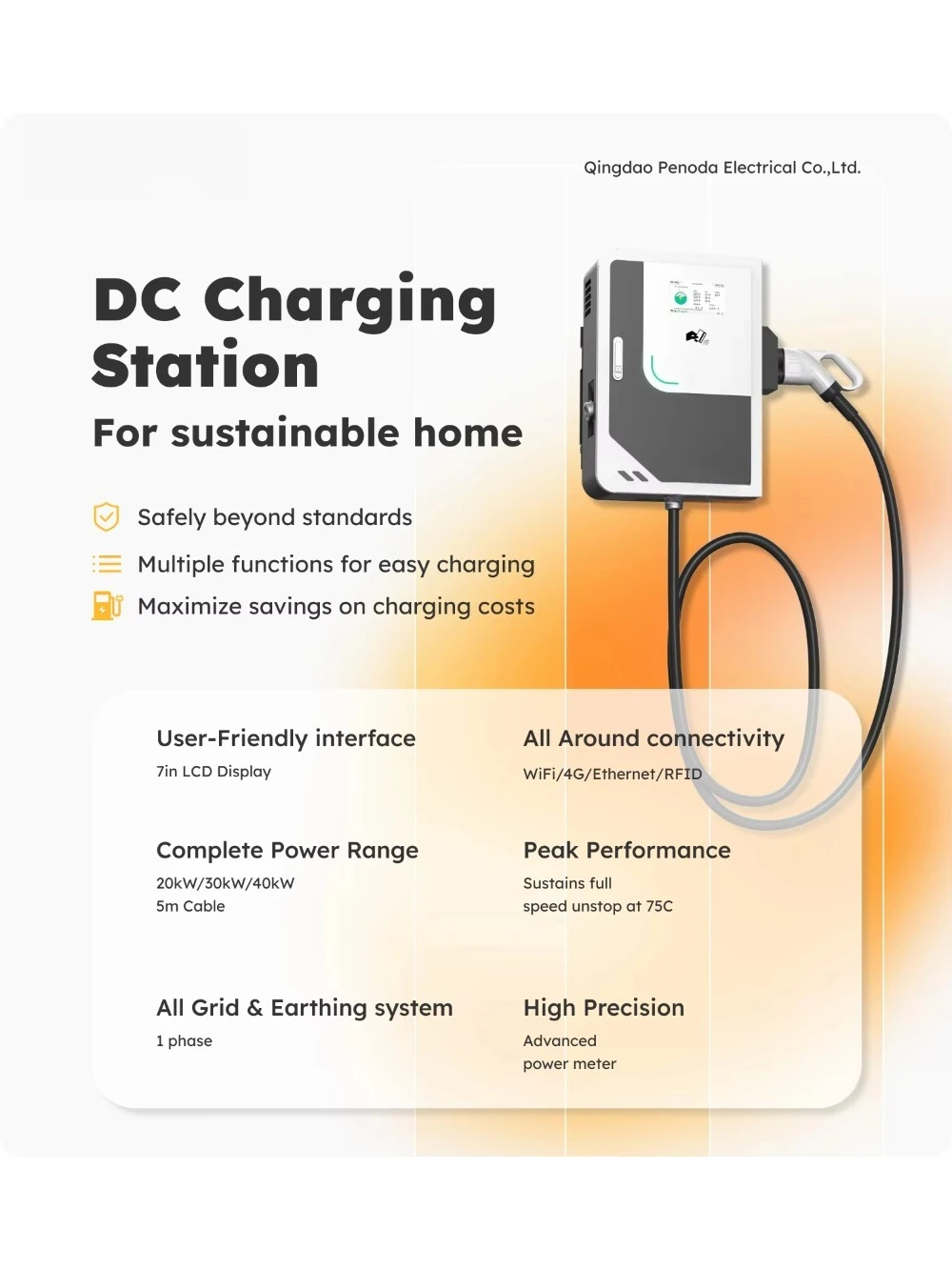 Hochleistungs-EVSE 30kW 40kW 6 – Ev Charging Pile Bewertung und Preis