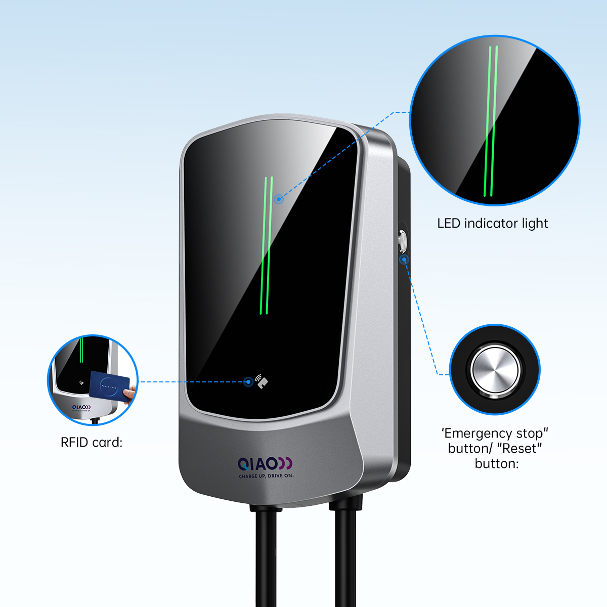QIAO Typ 2 Heimladegerät für E – Home Ev Charger Bewertung und Preis