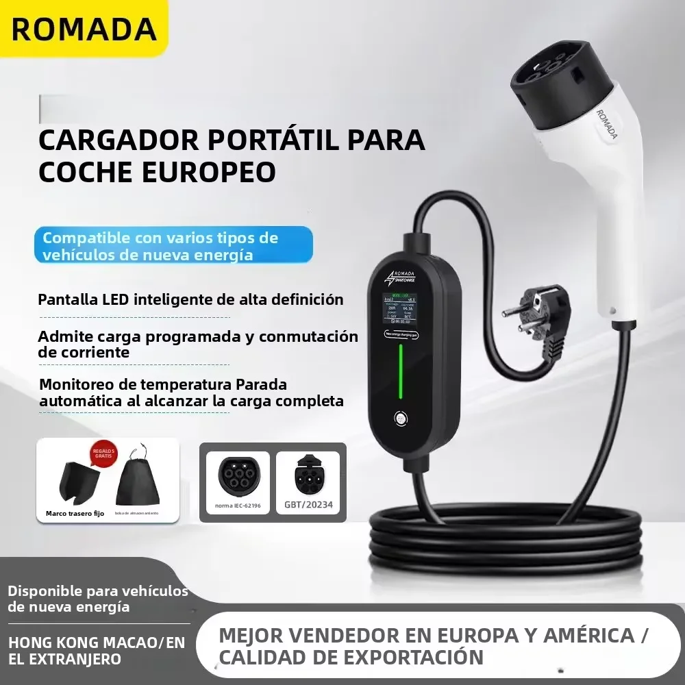 Romada 7kw 32a ev tragbares La – Ev Charger Adapter Bewertung und Preis
