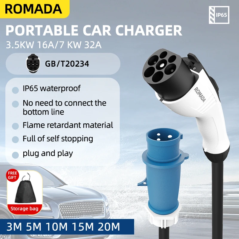 Für Elektrofahrzeug 7KW 32A EV – Ev Charger Adapter Bewertung und Preis